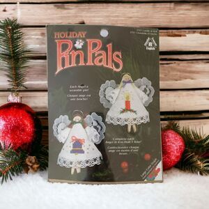 Pinpals Angel Clothes Pin Ornament Kit Cross‎ Stitch New Holiday Sealed #2321